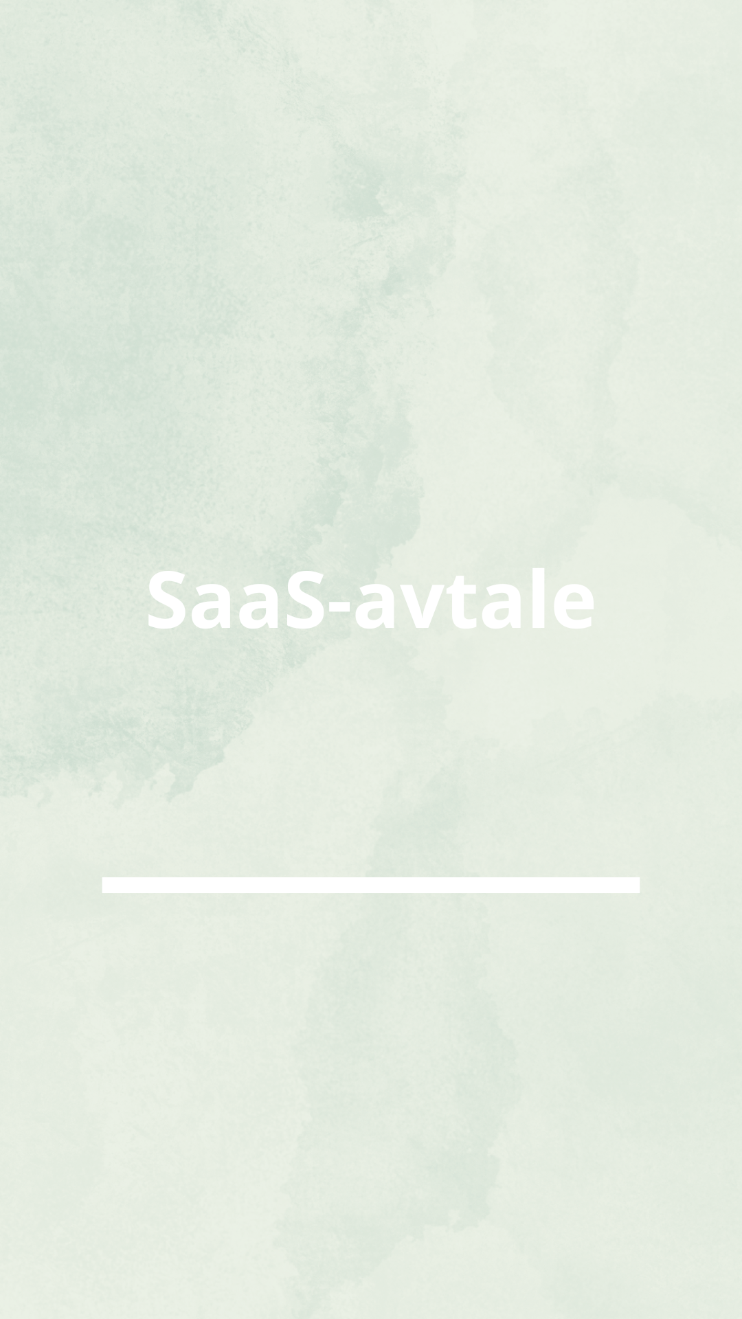 Saas-avtale