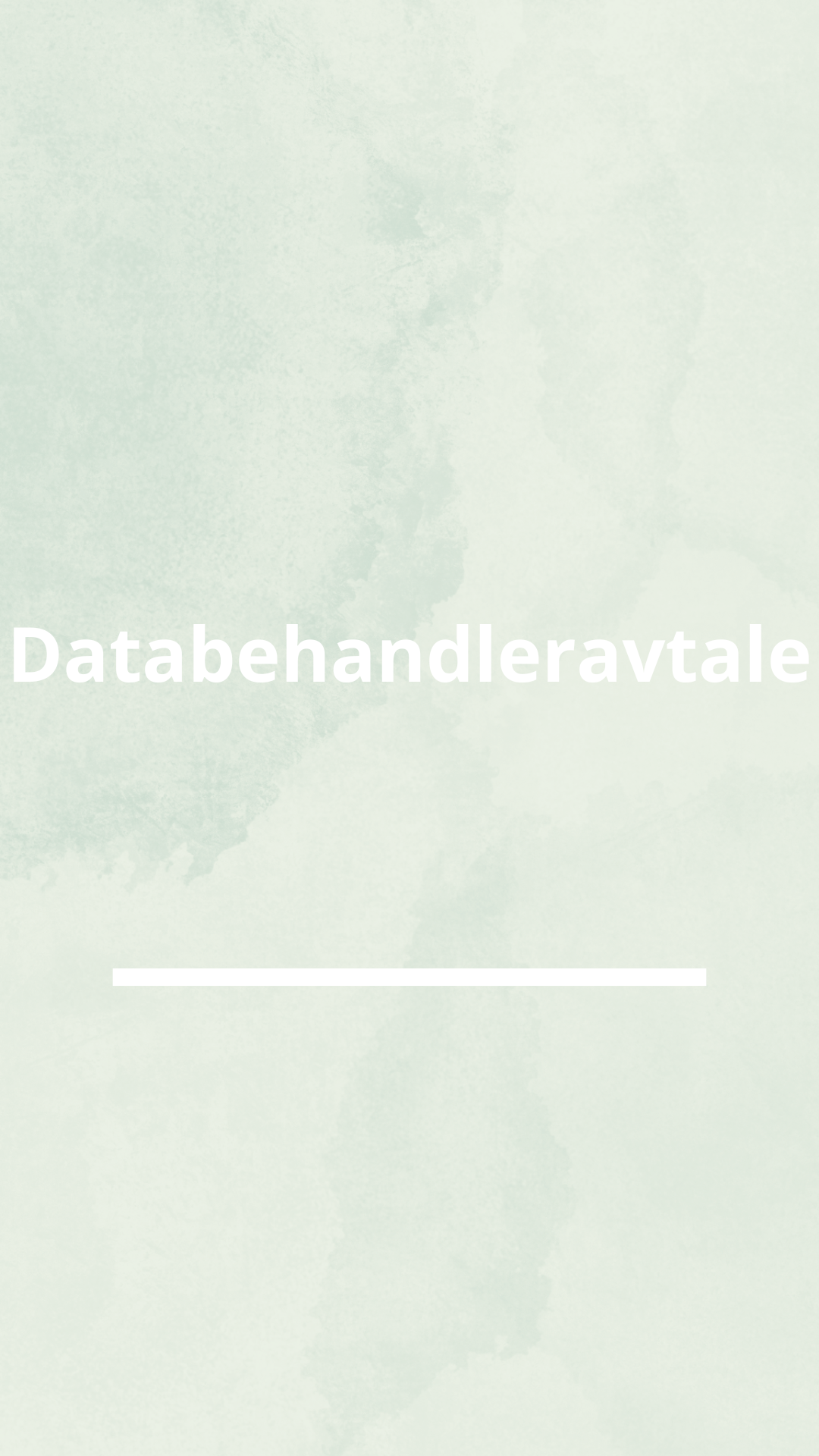 Databehandleravtale