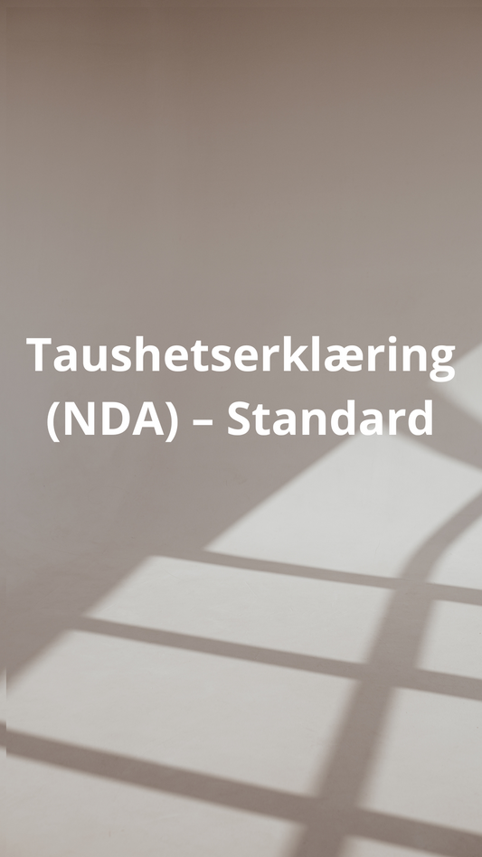 Taushetserklæring (NDA) – Standard