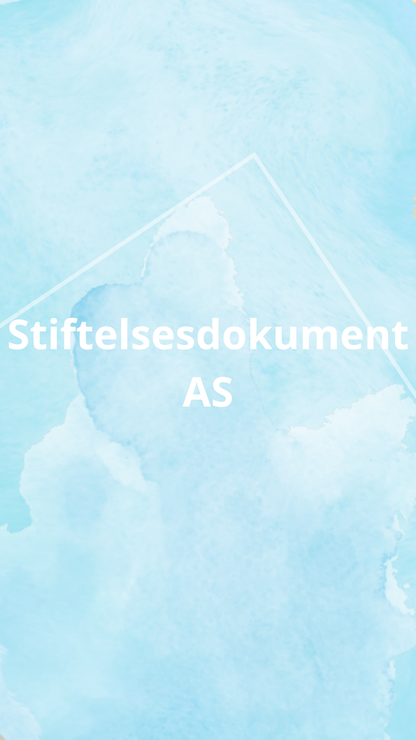 Stiftelsesdokument AS