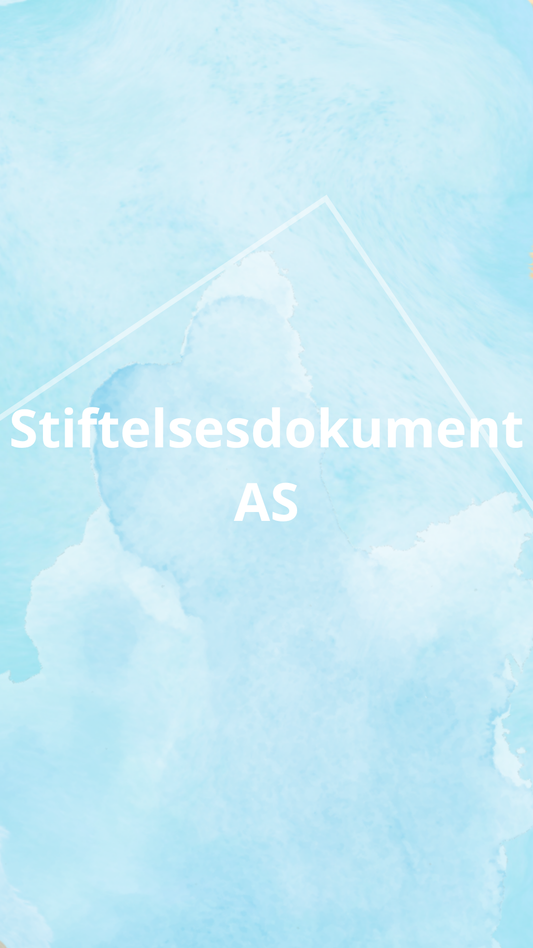 Stiftelsesdokument AS