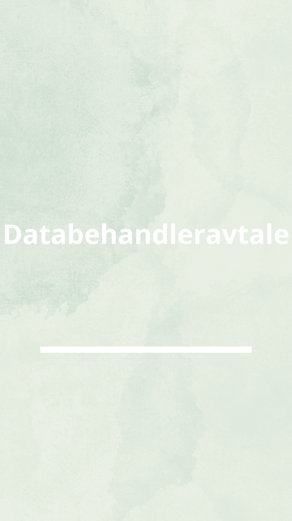 Databehandleravtale
