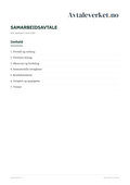 Samarbeidsavtale - forsidebilde