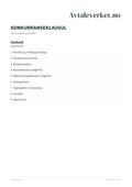 Konkurranseklausul - forsidebilde